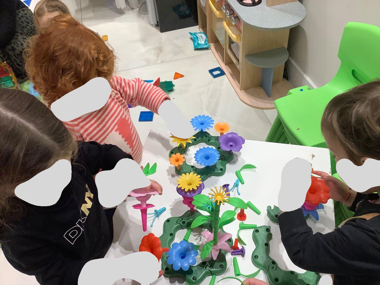 Happy children at playgroup